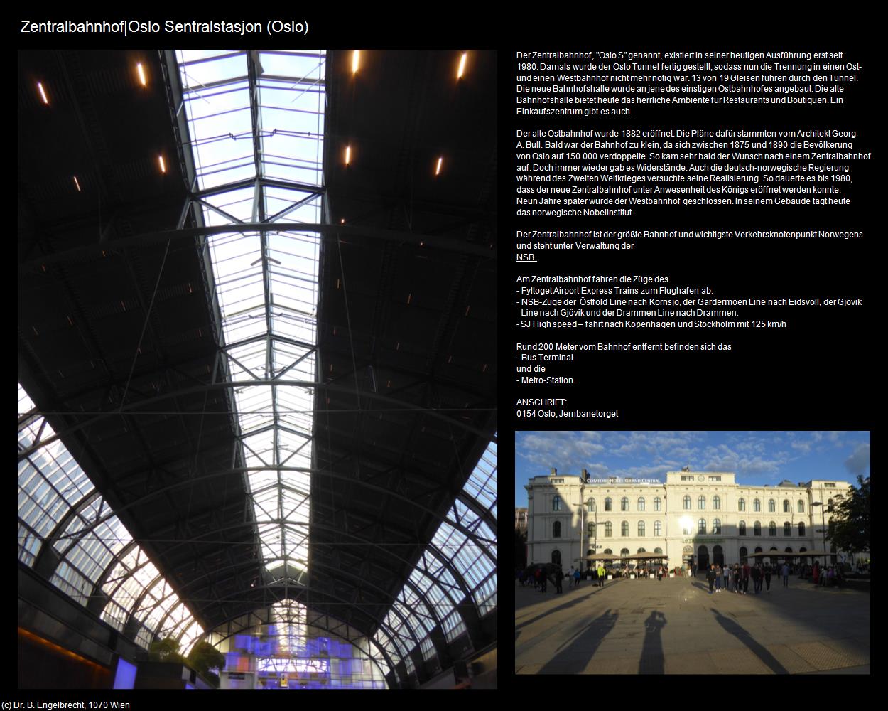 Zentralbahnhof (Oslo) in Kulturatlas-NORWEGEN(c)B.Engelbrecht