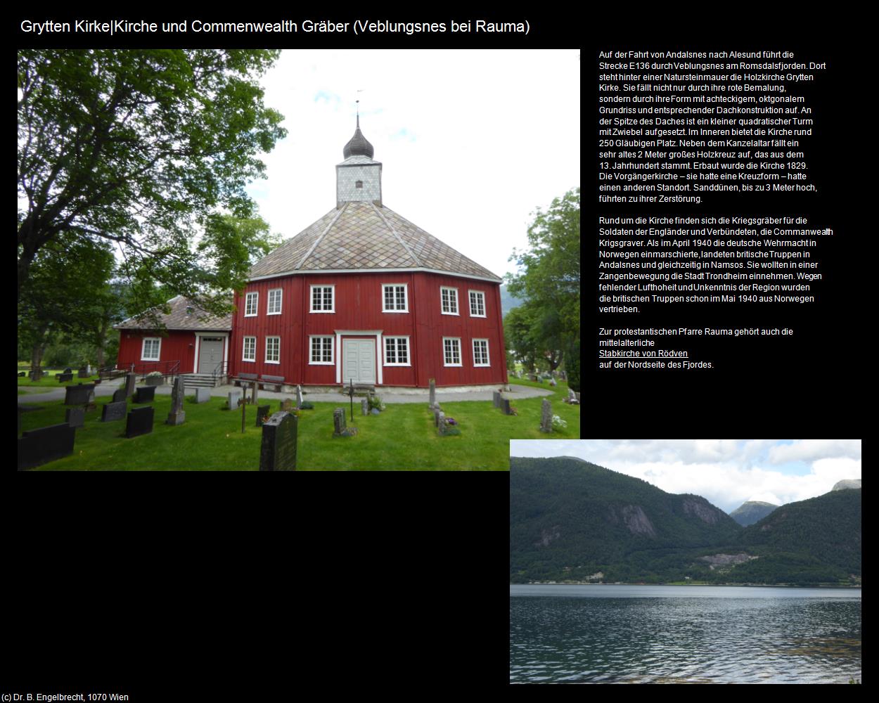 Grytten Kirke und Commenwealth Gräber (Veblungsnes bei Rauma) in Kulturatlas-NORWEGEN(c)B.Engelbrecht