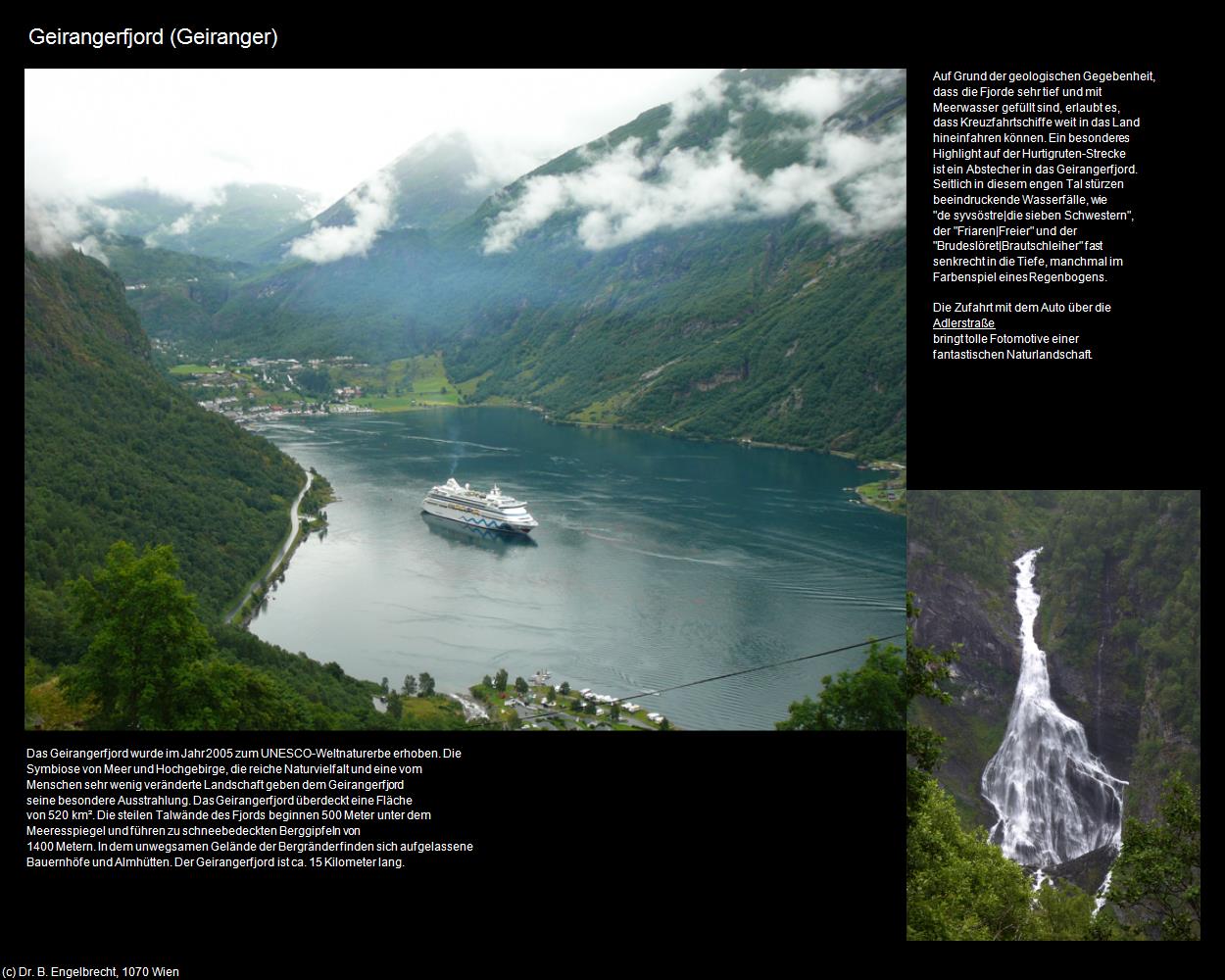 Geirangerfjord (Geiranger) in Kulturatlas-NORWEGEN(c)B.Engelbrecht