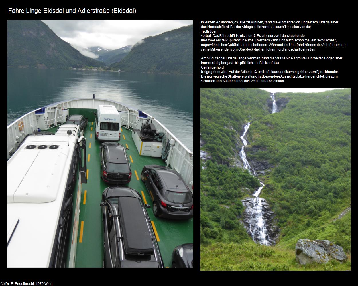 Fähre Linge-Eidsdal und Adlerstraße (Eidsdal) in Kulturatlas-NORWEGEN(c)B.Engelbrecht
