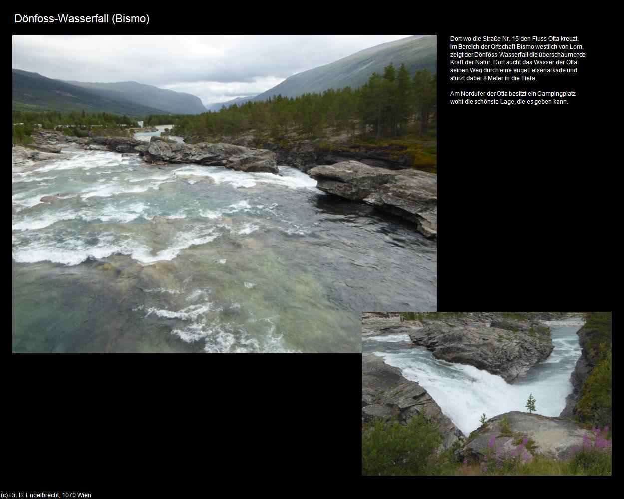 Dönfoss-Wasserfall  (Bismo) in Kulturatlas-NORWEGEN