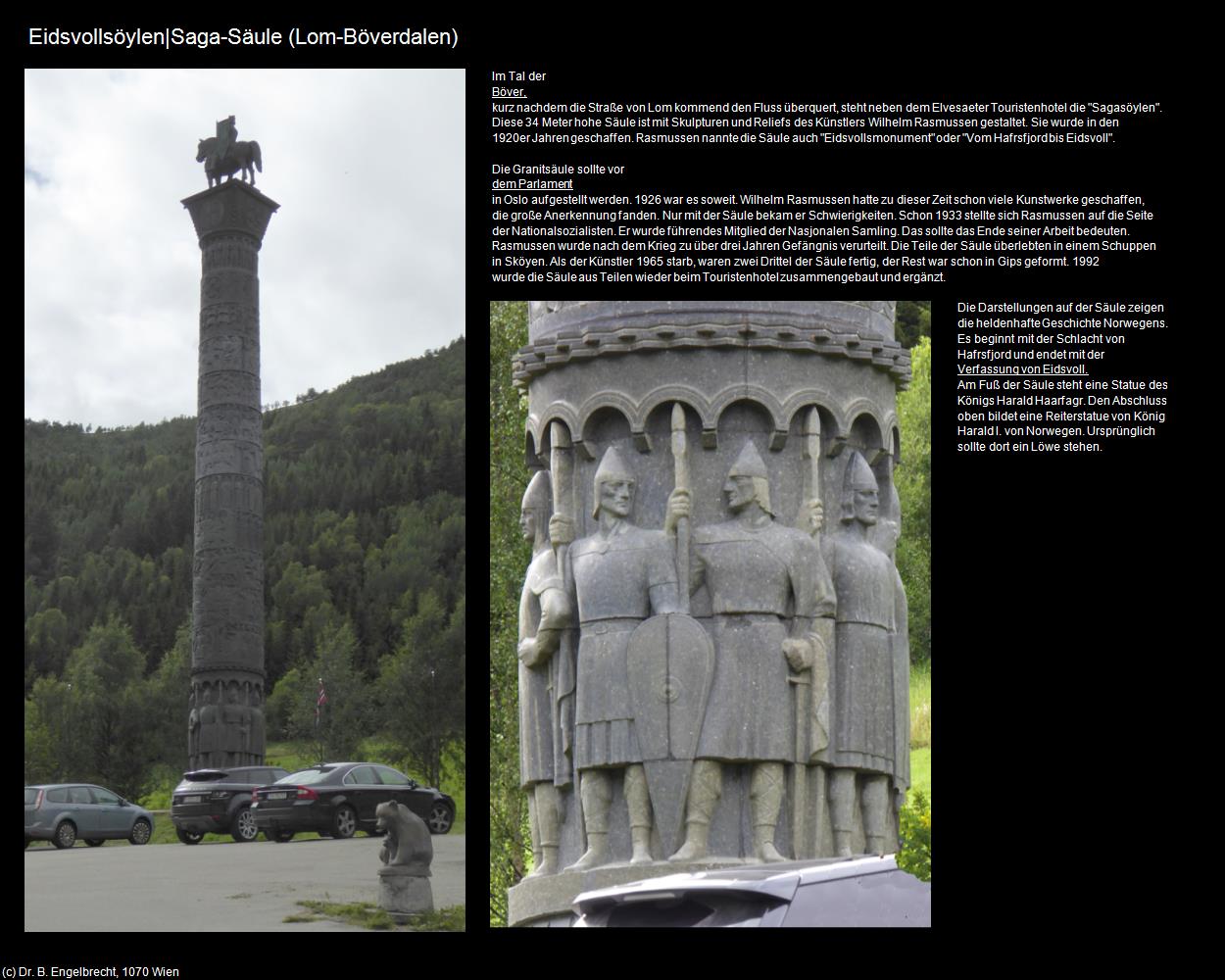 Eidsvollsöylen|Saga-Säule (Böverdalen) (Lom) in Kulturatlas-NORWEGEN(c)B.Engelbrecht