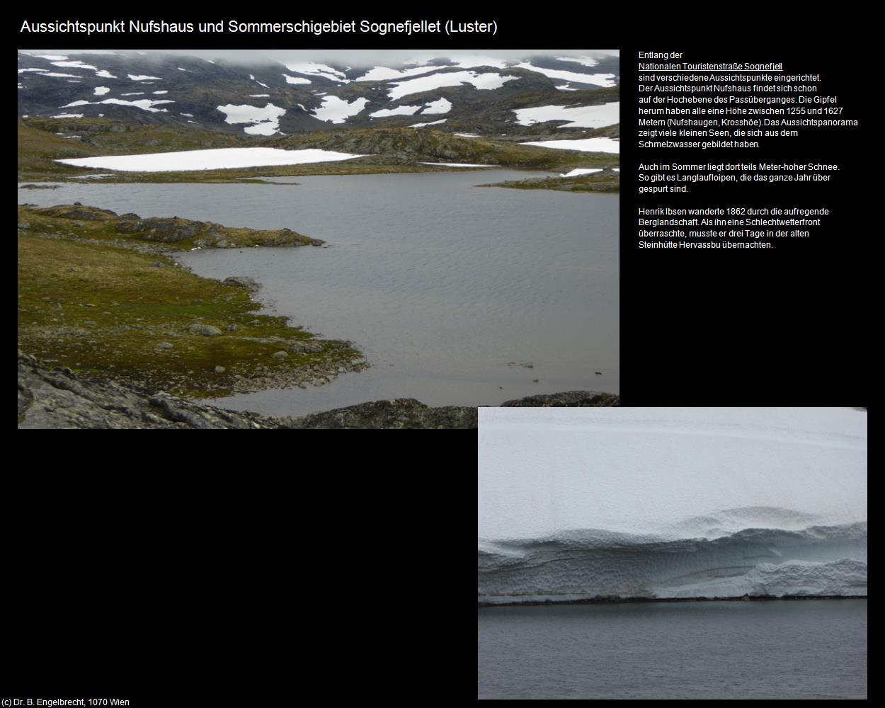 Aussichtspunkt Nufshaus und Sommerschigebiet Sognefjellet (Lom) in Kulturatlas-NORWEGEN(c)B.Engelbrecht