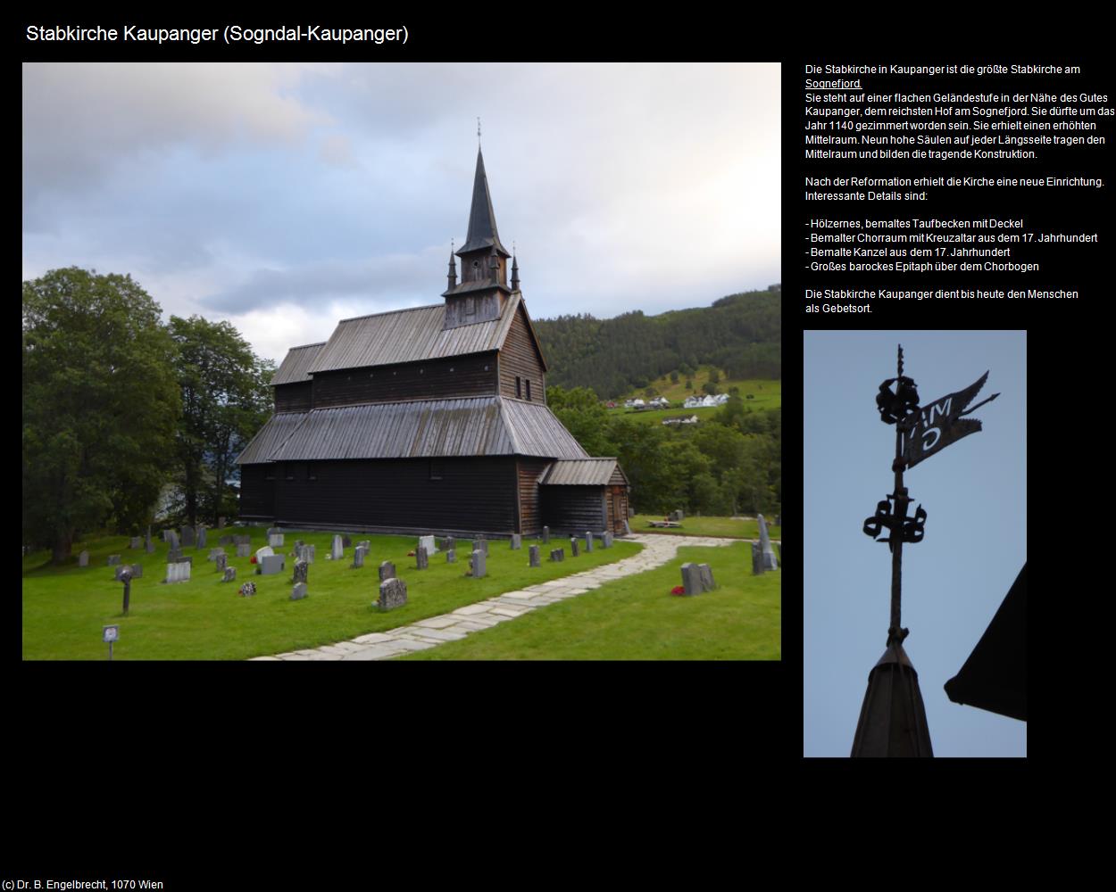 Stabkirche Kaupanger (Sogndal) in Kulturatlas-NORWEGEN(c)B.Engelbrecht