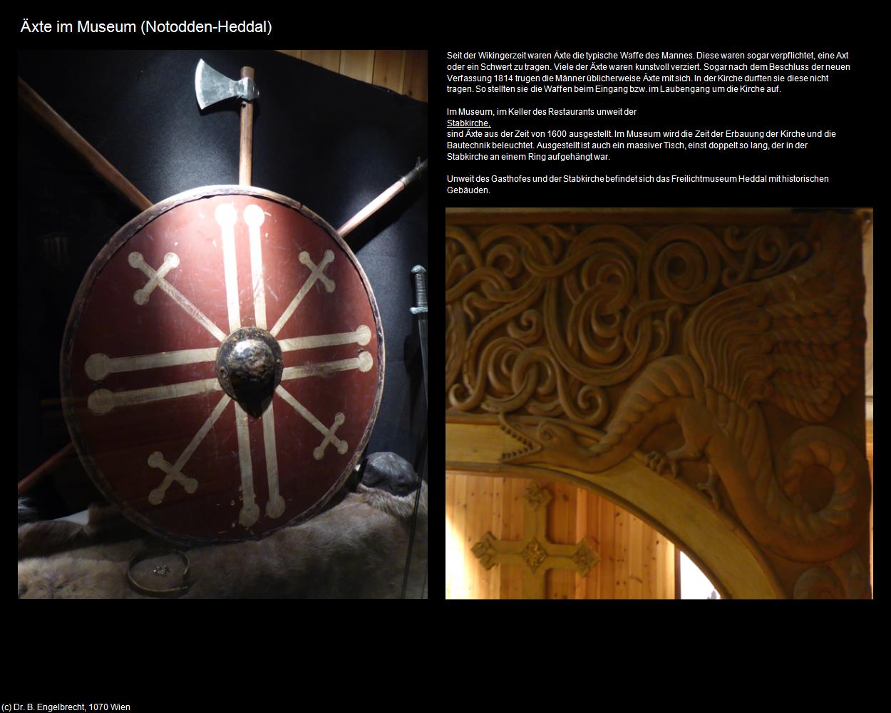 Äxte im Museum Heddal (Notodden bei Tinn) in Kulturatlas-NORWEGEN(c)B.Engelbrecht