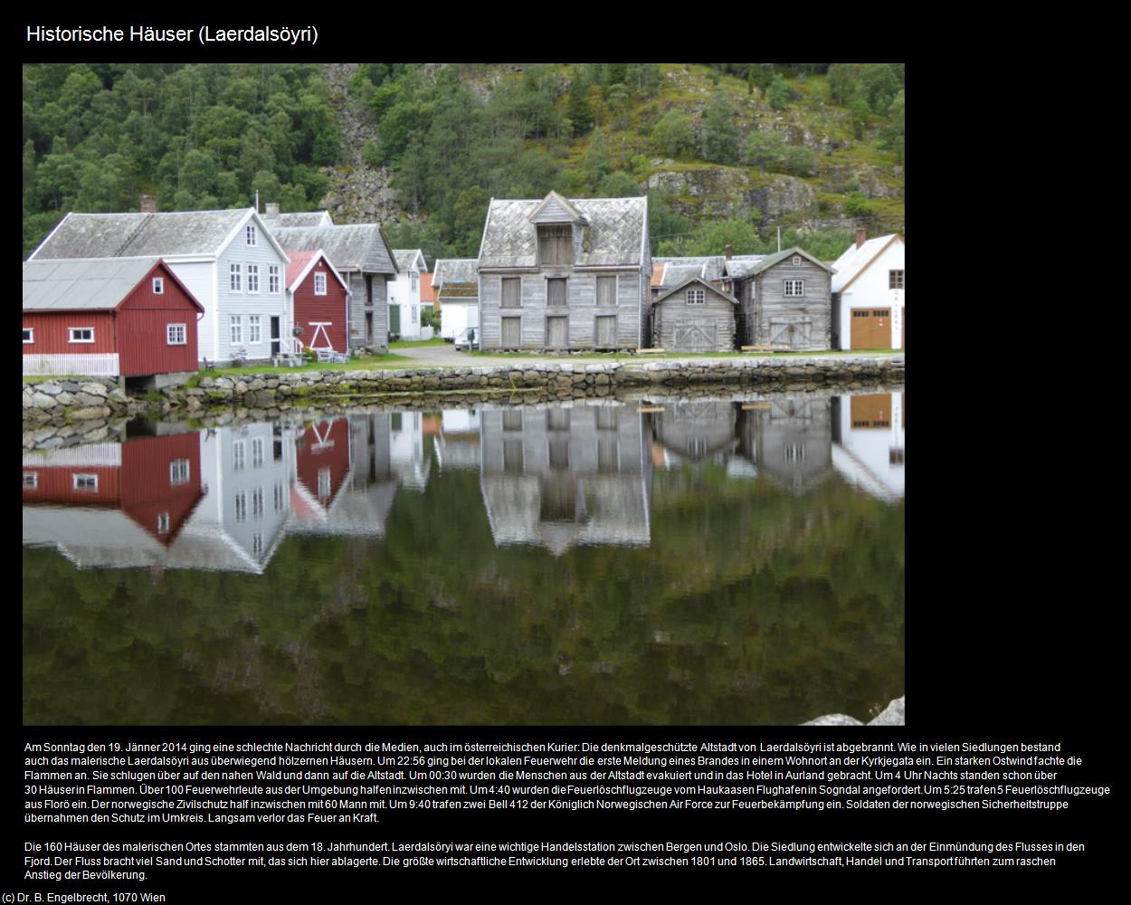 Historische Häuser (Laerdalsöyri) in Kulturatlas-NORWEGEN