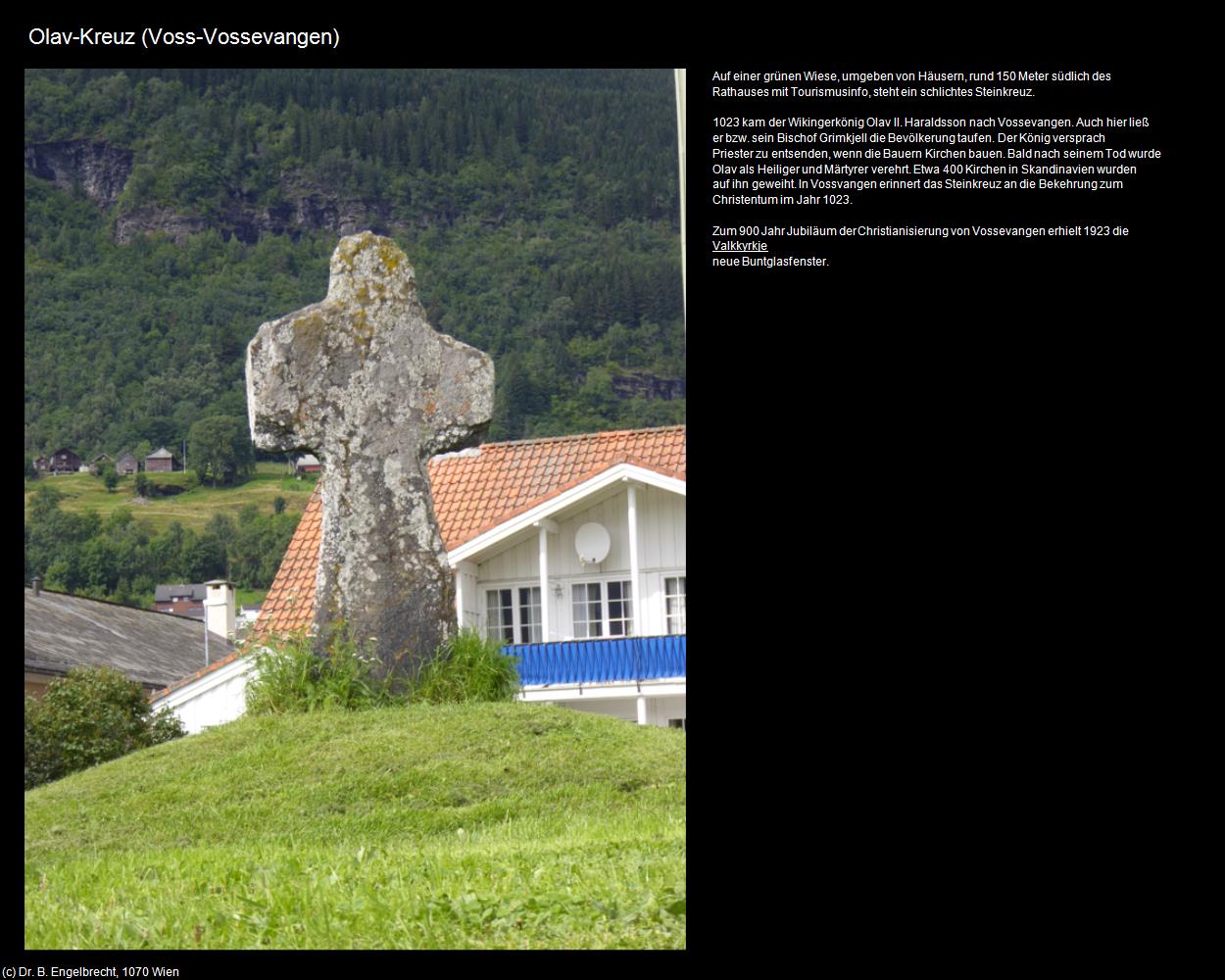 Olav-Kreuz (Vossevangen) (Voss) in Kulturatlas-NORWEGEN(c)B.Engelbrecht