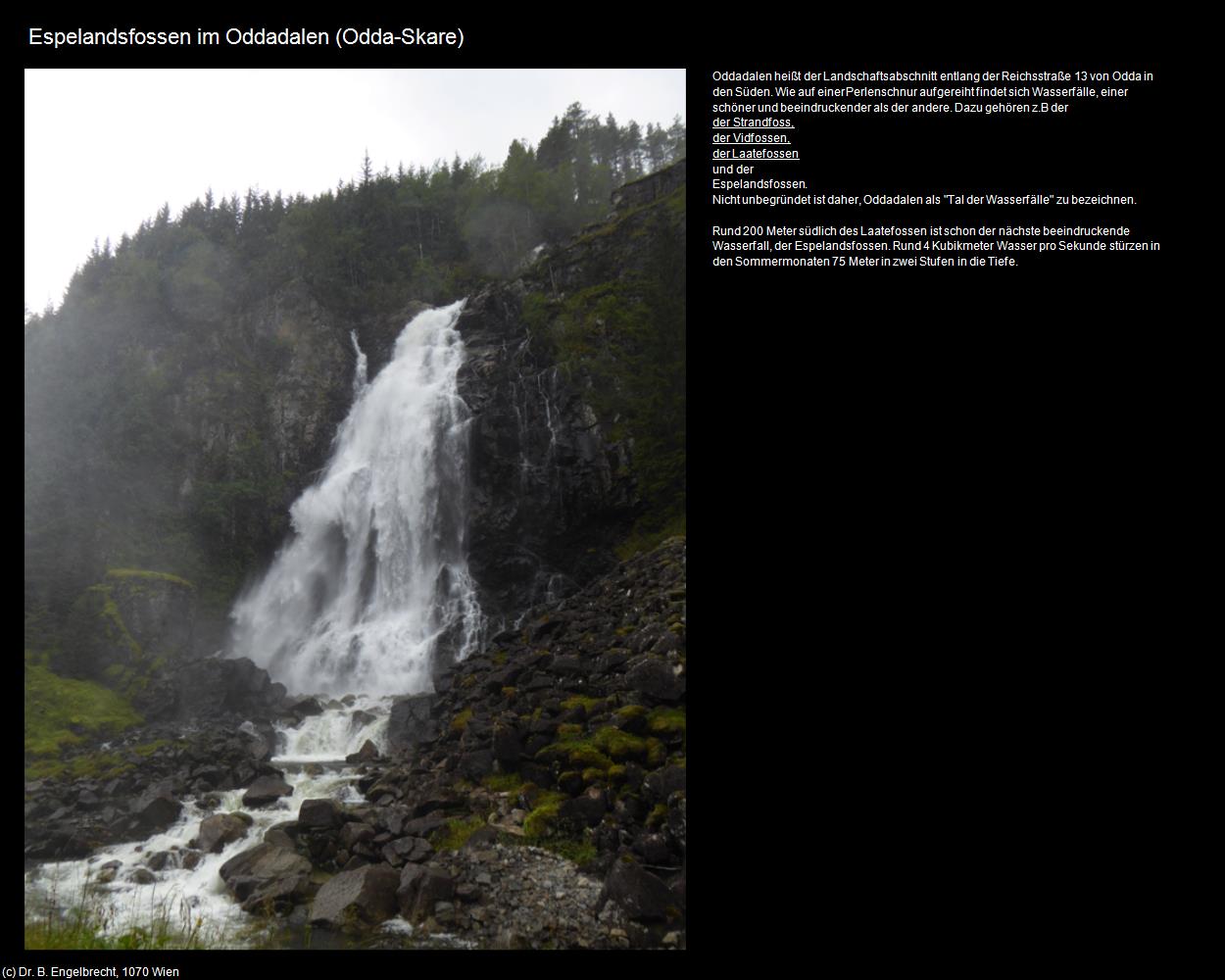 Espelandsfossen im Oddadalen (Odda) in Kulturatlas-NORWEGEN(c)B.Engelbrecht