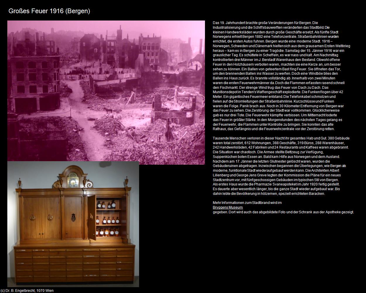 Großes Feuer 1916 (Bergen) in Kulturatlas-NORWEGEN(c)B.Engelbrecht