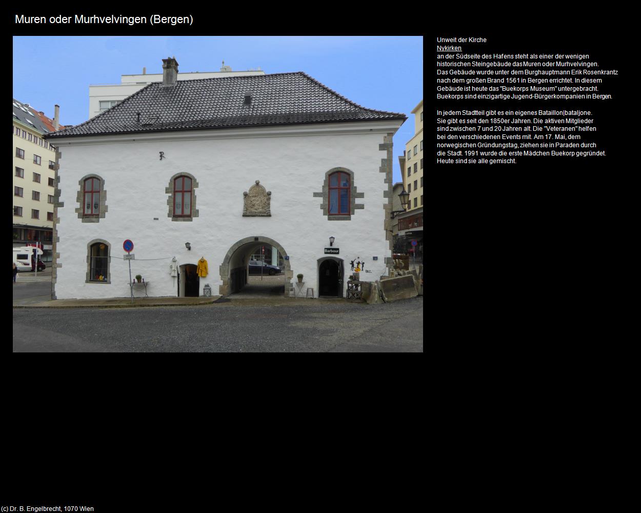 Muren mit Buekorpsmuseet (Bergen) in Kulturatlas-NORWEGEN(c)B.Engelbrecht