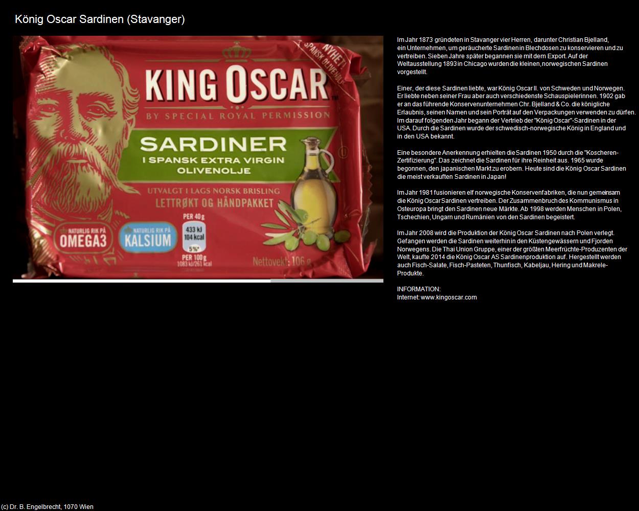König Oscar Sardinen (Stavanger) in Kulturatlas-NORWEGEN