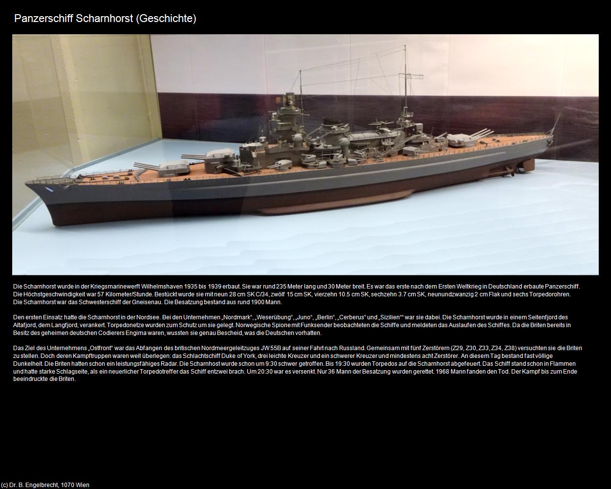 Panzerschiff Scharnhorst (Nordkapp) in Kulturatlas-NORWEGEN