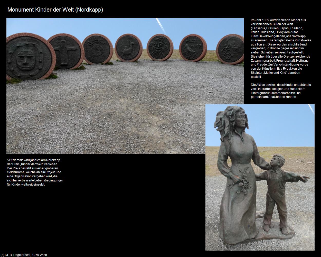 Monument Kinder der Welt (Nordkapp) in Kulturatlas-NORWEGEN