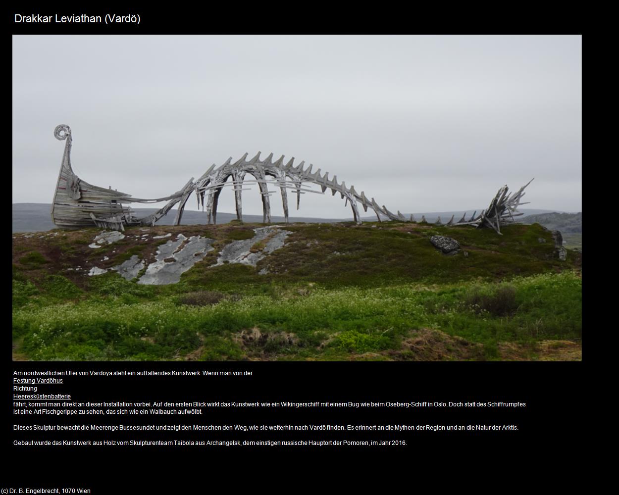 Drakkar Leviathan (Vardö) in Kulturatlas-NORWEGEN(c)B.Engelbrecht