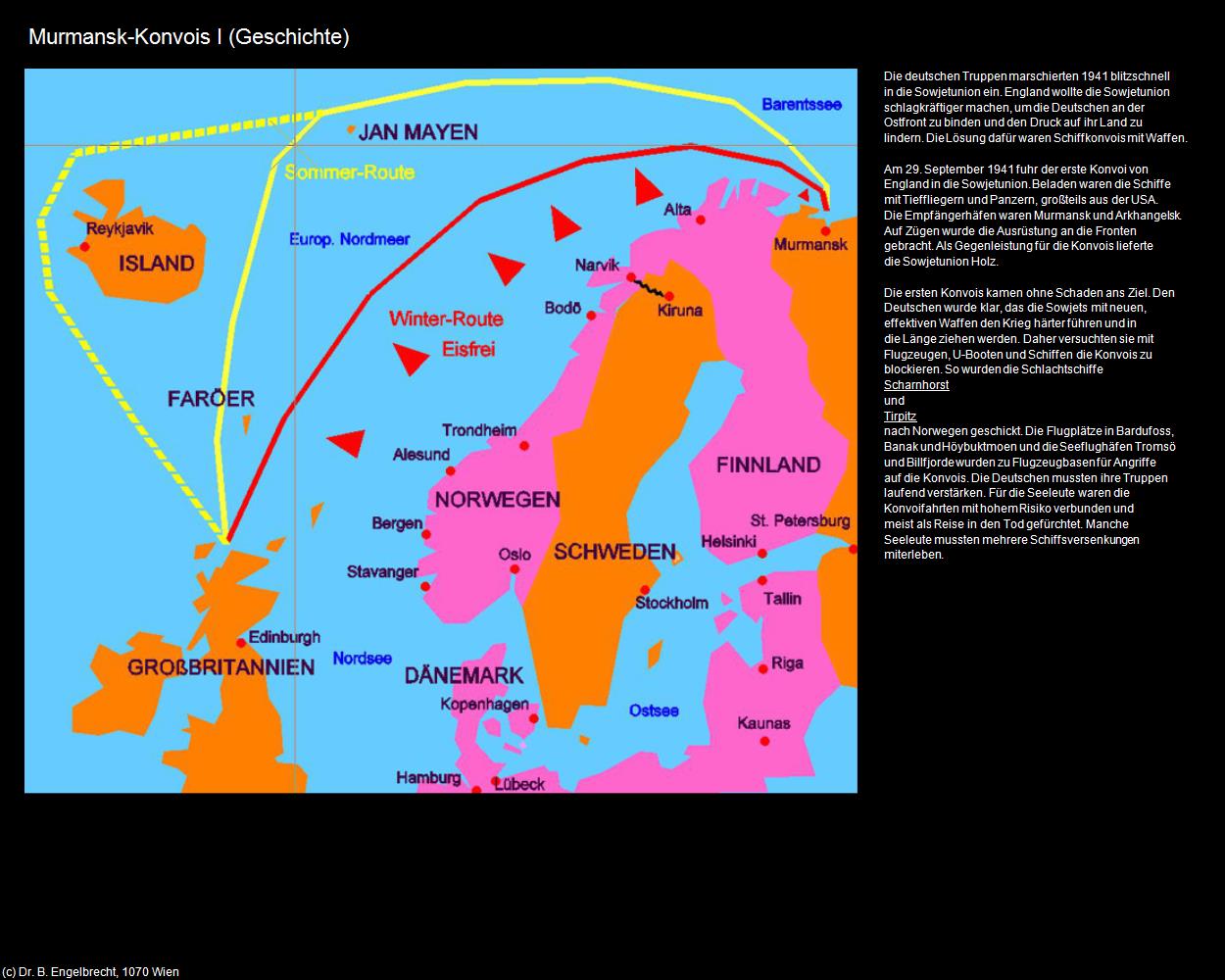 Murmansk-Konvois I  (Norwegen-Zweiter Weltkrieg) in Kulturatlas-NORWEGEN(c)B.Engelbrecht