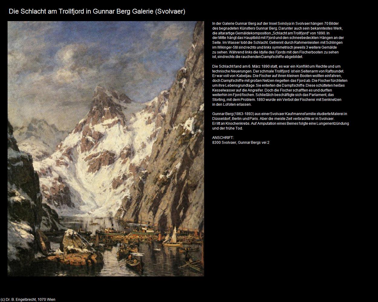Die Schlacht am Trollfjord (Svolvaer) in Kulturatlas-NORWEGEN