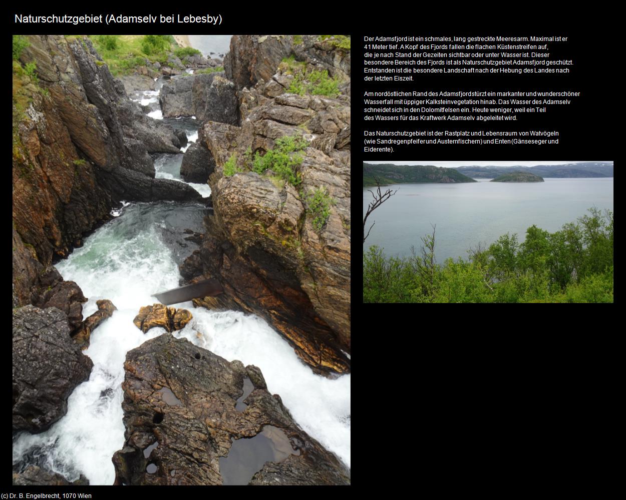 Naturschutzgebiet (Adamselv bei Lebesby) in Kulturatlas-NORWEGEN