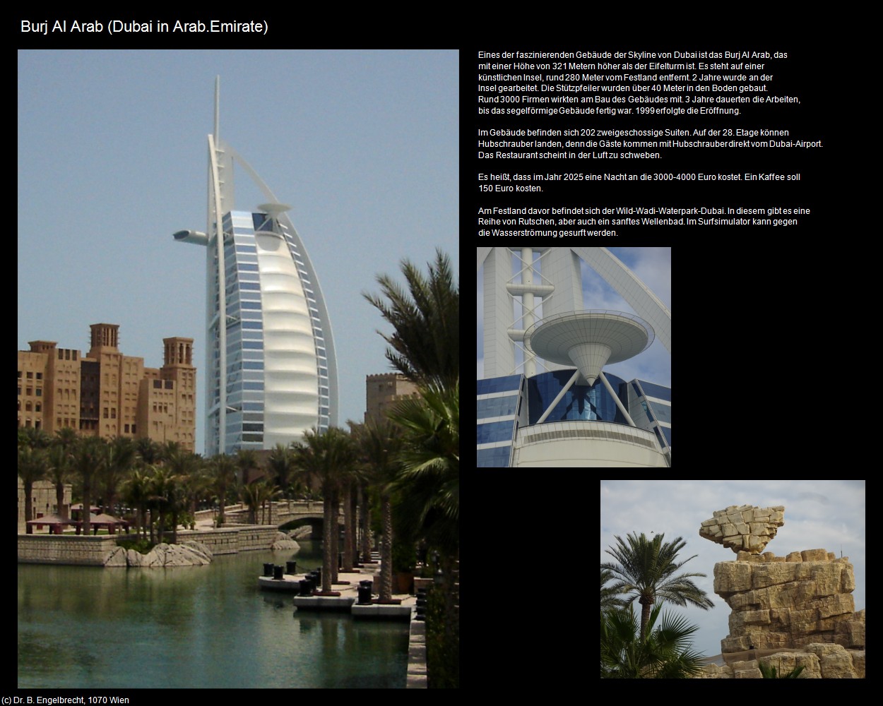 Burj Al Arab (Dubai-Stadt in Arab.Emirate) in Kulturatlas-Arab.Emirate+Oman