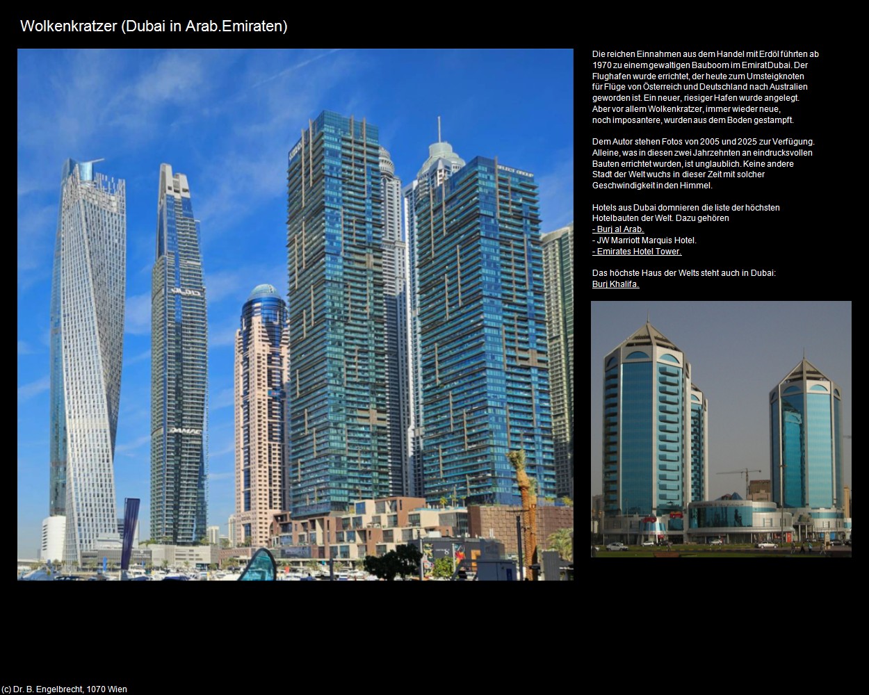 Wolkenkratzer (Dubai-Stadt in Arab.Emirate) in Kulturatlas-Arab.Emirate+Oman(c)B.Engelbrecht