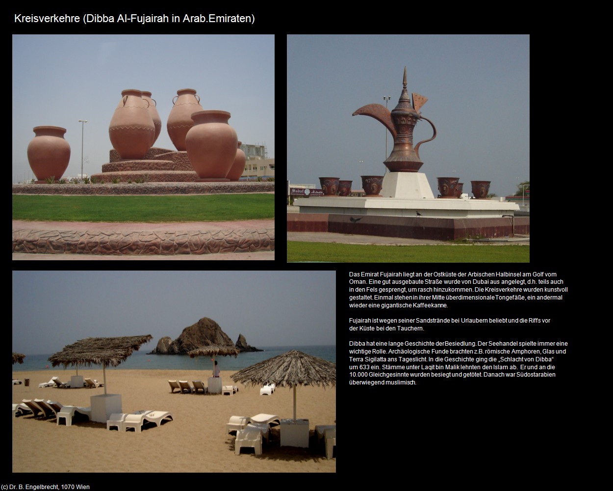 Kreisverkehre (Dibba Al-Fujairah in Arab.Emiraten) in Kulturatlas-Arab.Emirate+Oman