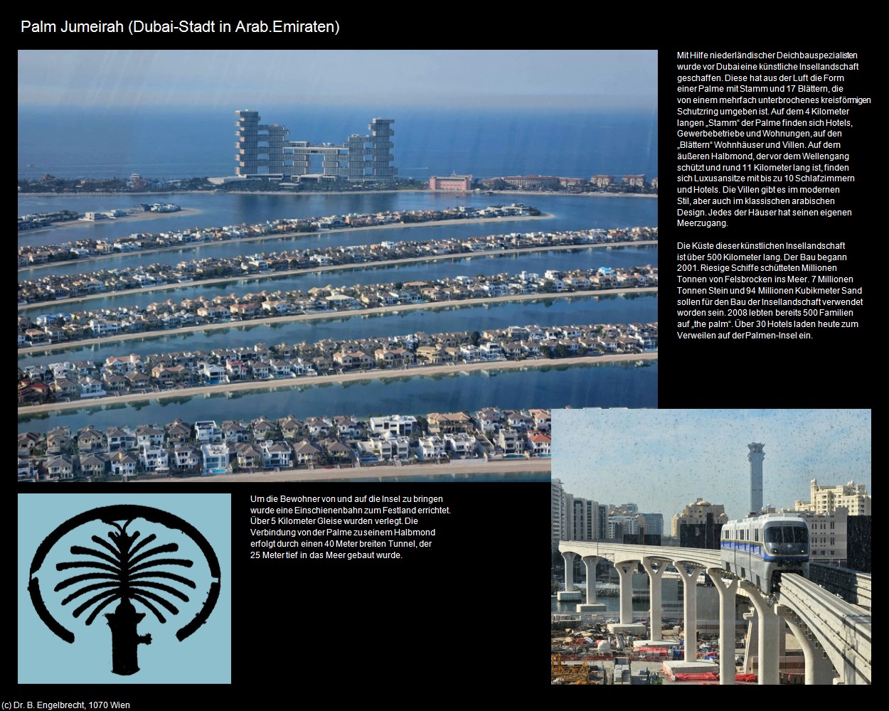 Palm Jumeirah (Dubai-Stadt in Arab.Emirate) in Kulturatlas-Arab.Emirate+Oman
