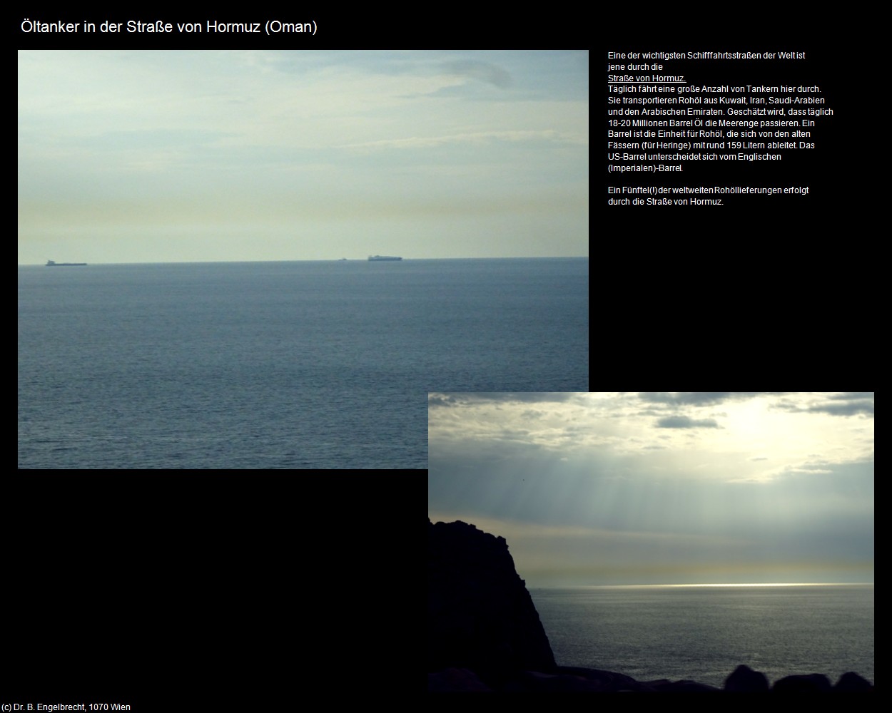 Öltanker in der Straße von Hormuz (+Oman) in Kulturatlas-Arab.Emirate+Oman(c)B.Engelbrecht