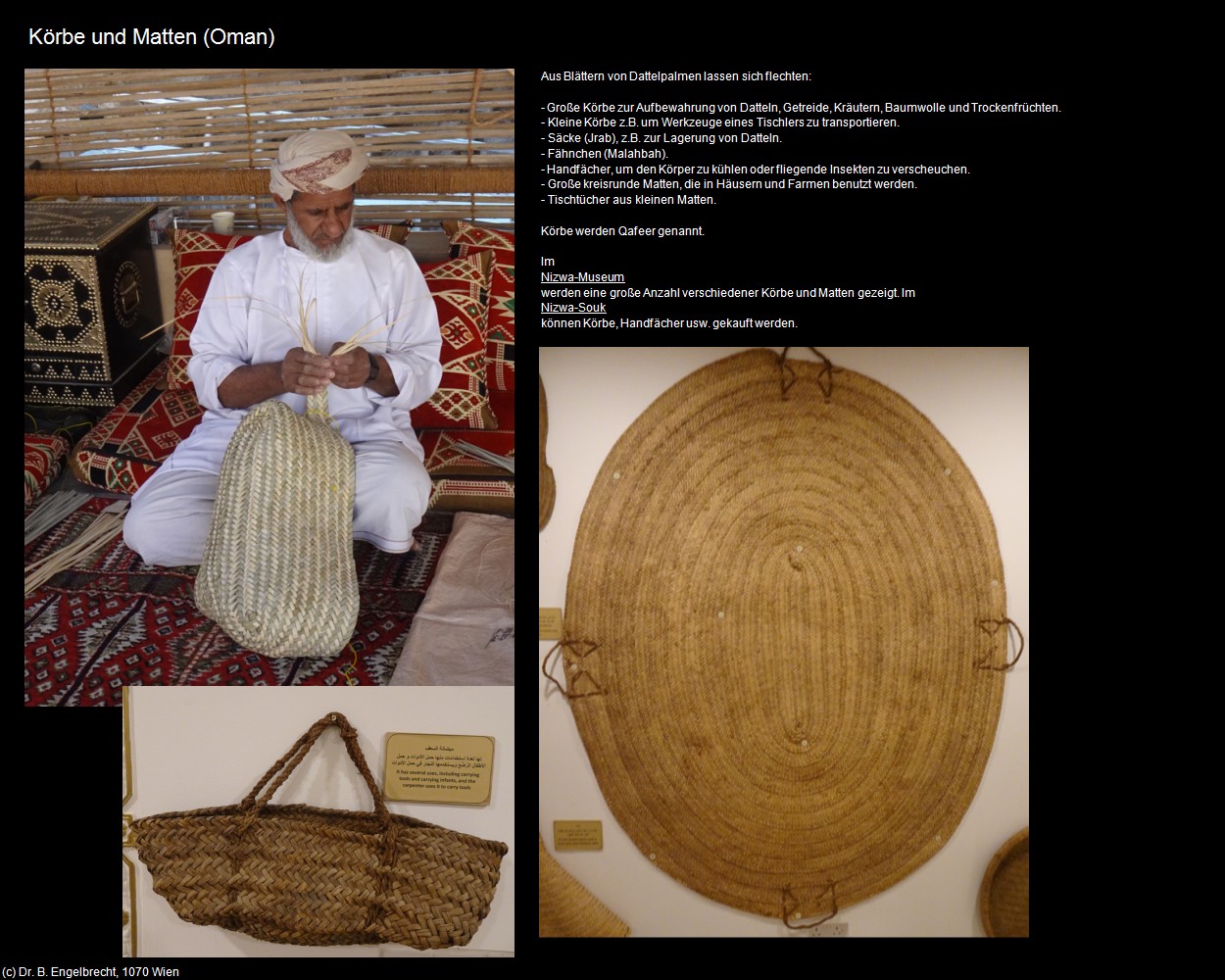 Körbe und Matten (+Oman) in Kulturatlas-Arab.Emirate+Oman(c)B.Engelbrecht