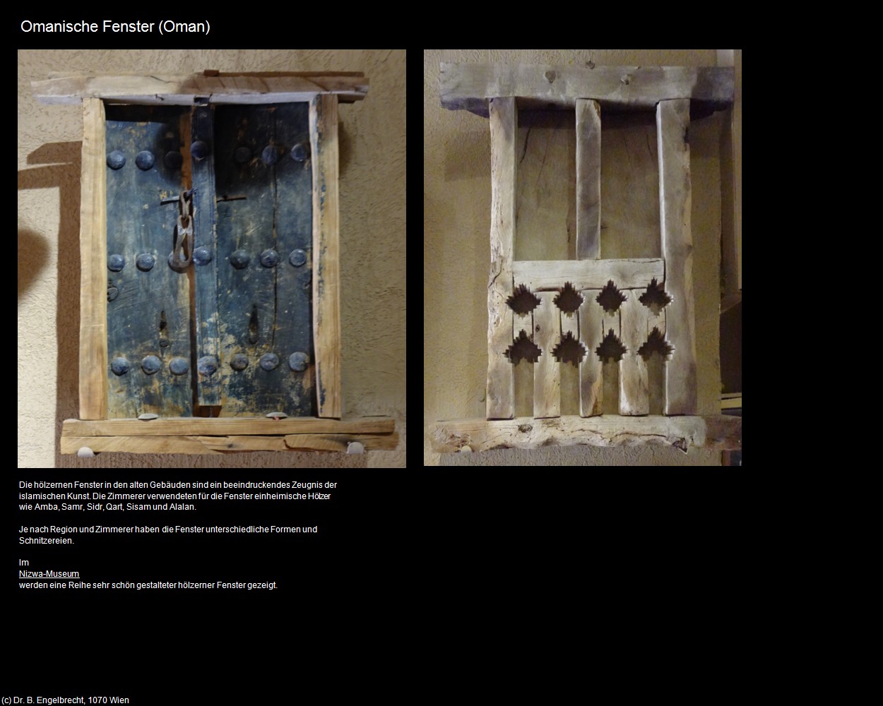 Omanische Fenster (+Oman) in Kulturatlas-Arab.Emirate+Oman(c)B.Engelbrecht