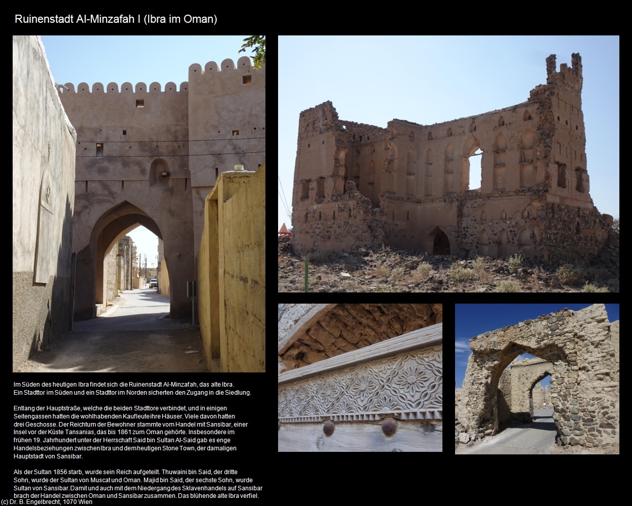 Ruinenstadt Al-Minzafah I (Ibra im Oman) in Kulturatlas-Arab.Emirate+Oman