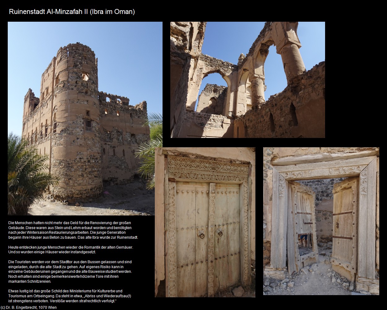 Ruinenstadt Al-Minzafah II (Ibra im Oman) in Kulturatlas-Arab.Emirate+Oman