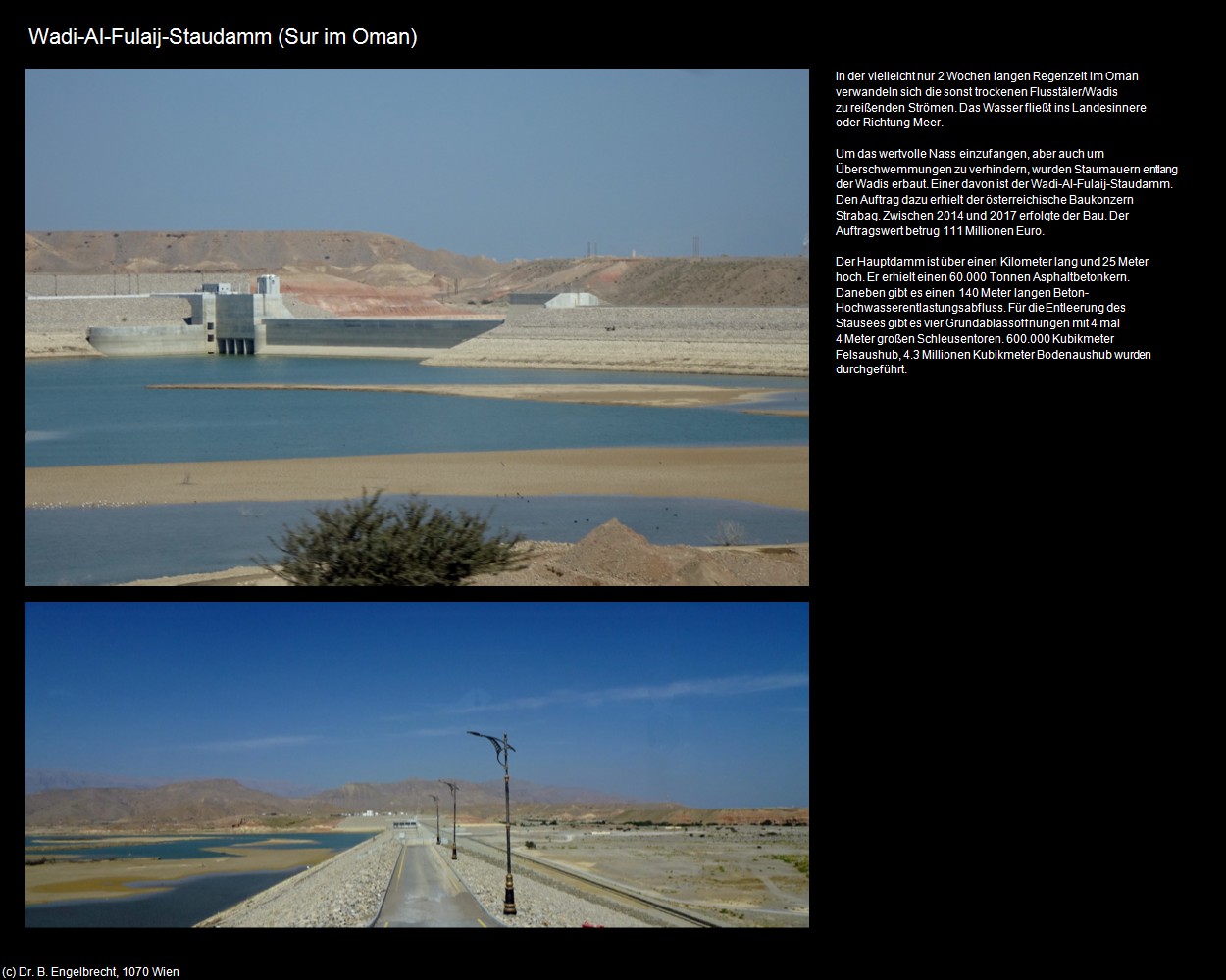 Wadi-Al-Fulaij-Staudamm (Sur im Oman) in Kulturatlas-Arab.Emirate+Oman