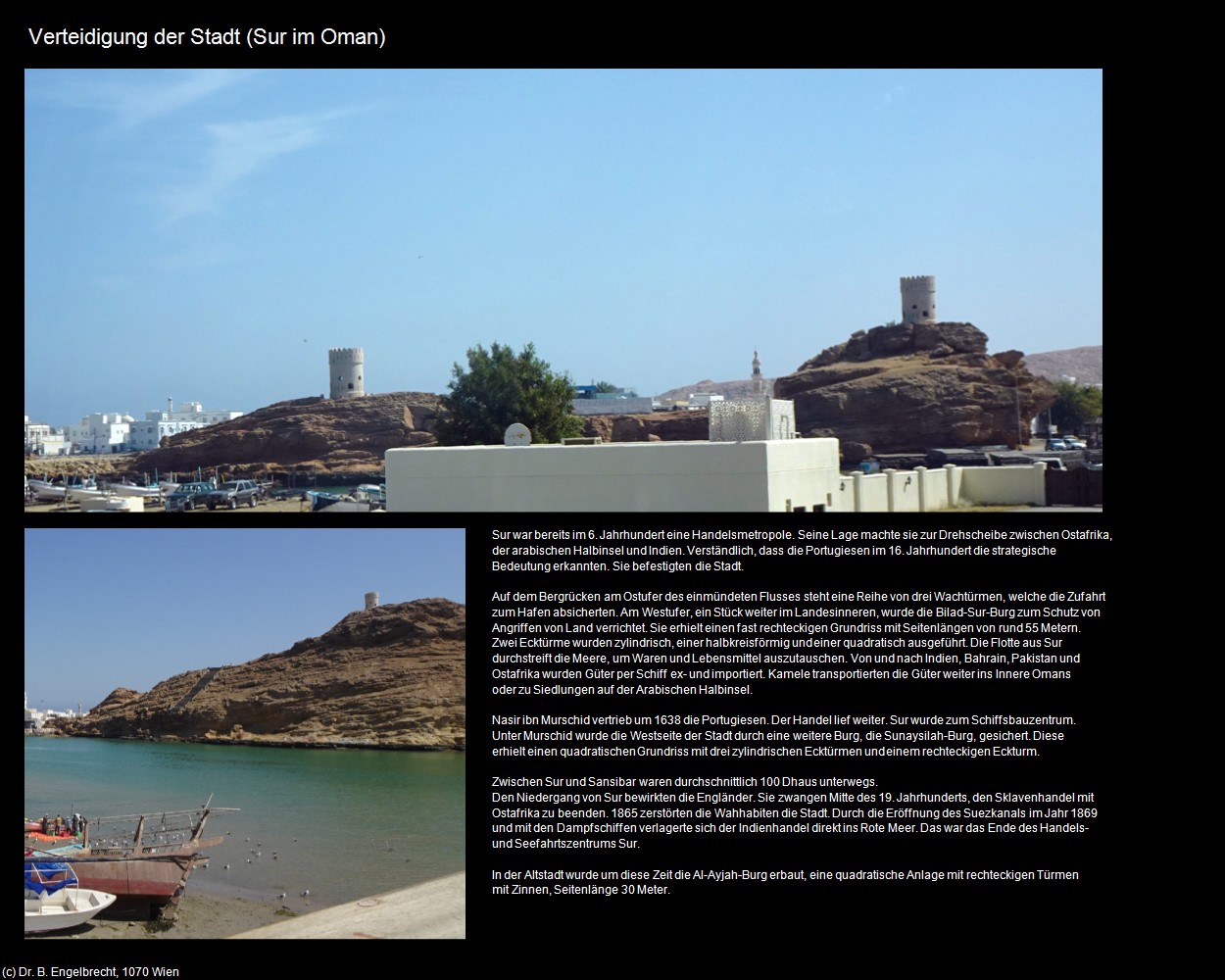 Verteidigung der Stadt (Sur im Oman) in Kulturatlas-Arab.Emirate+Oman