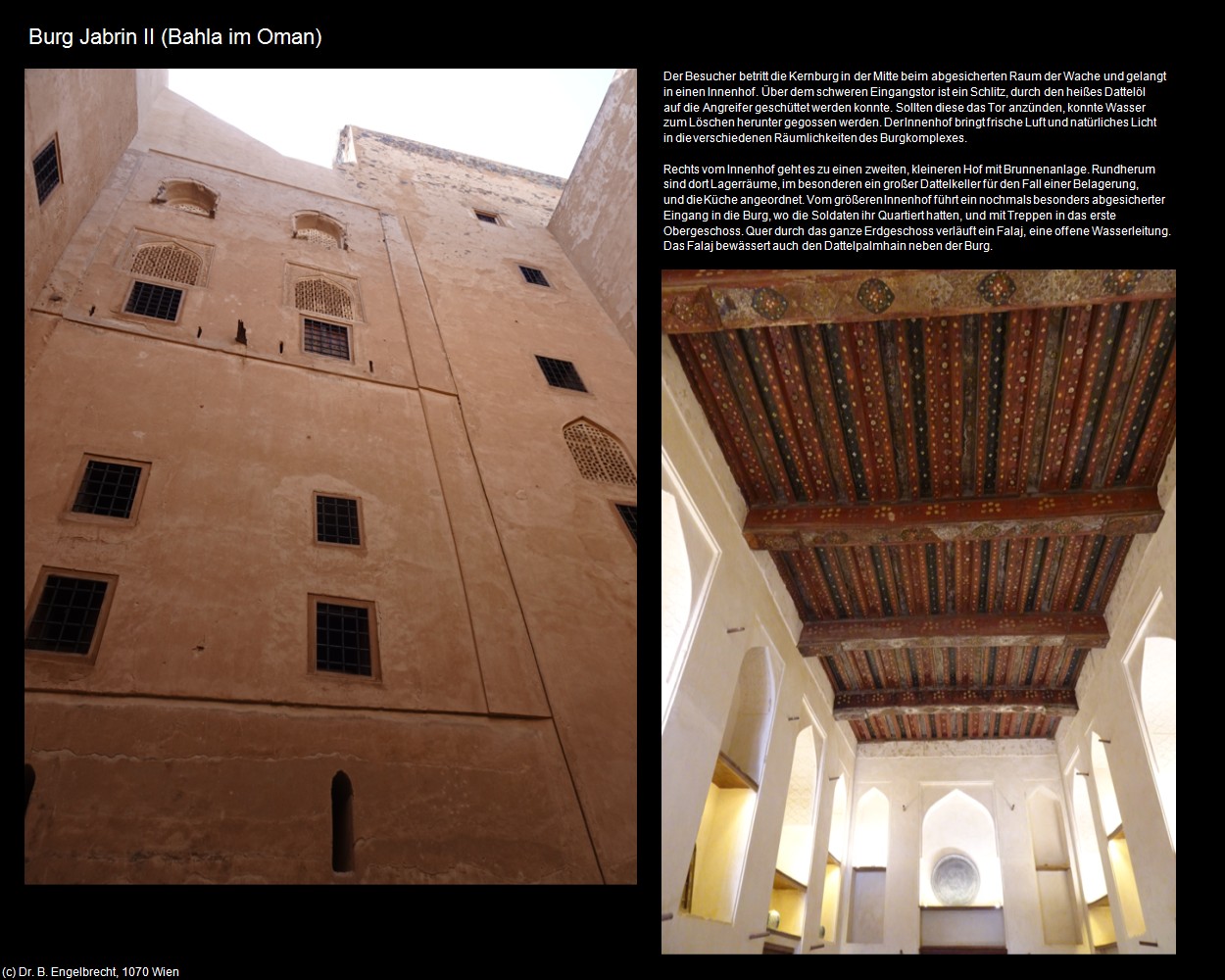 Burg Jabrin II (Bahla im Oman) in Kulturatlas-Arab.Emirate+Oman