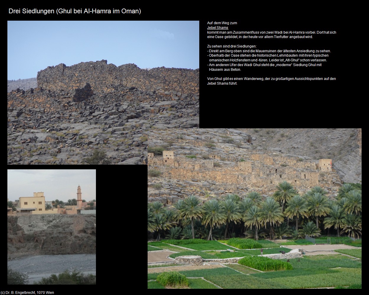 Drei Siedlungen (Ghul) (Al-Hamra im Oman) in Kulturatlas-Arab.Emirate+Oman(c)B.Engelbrecht