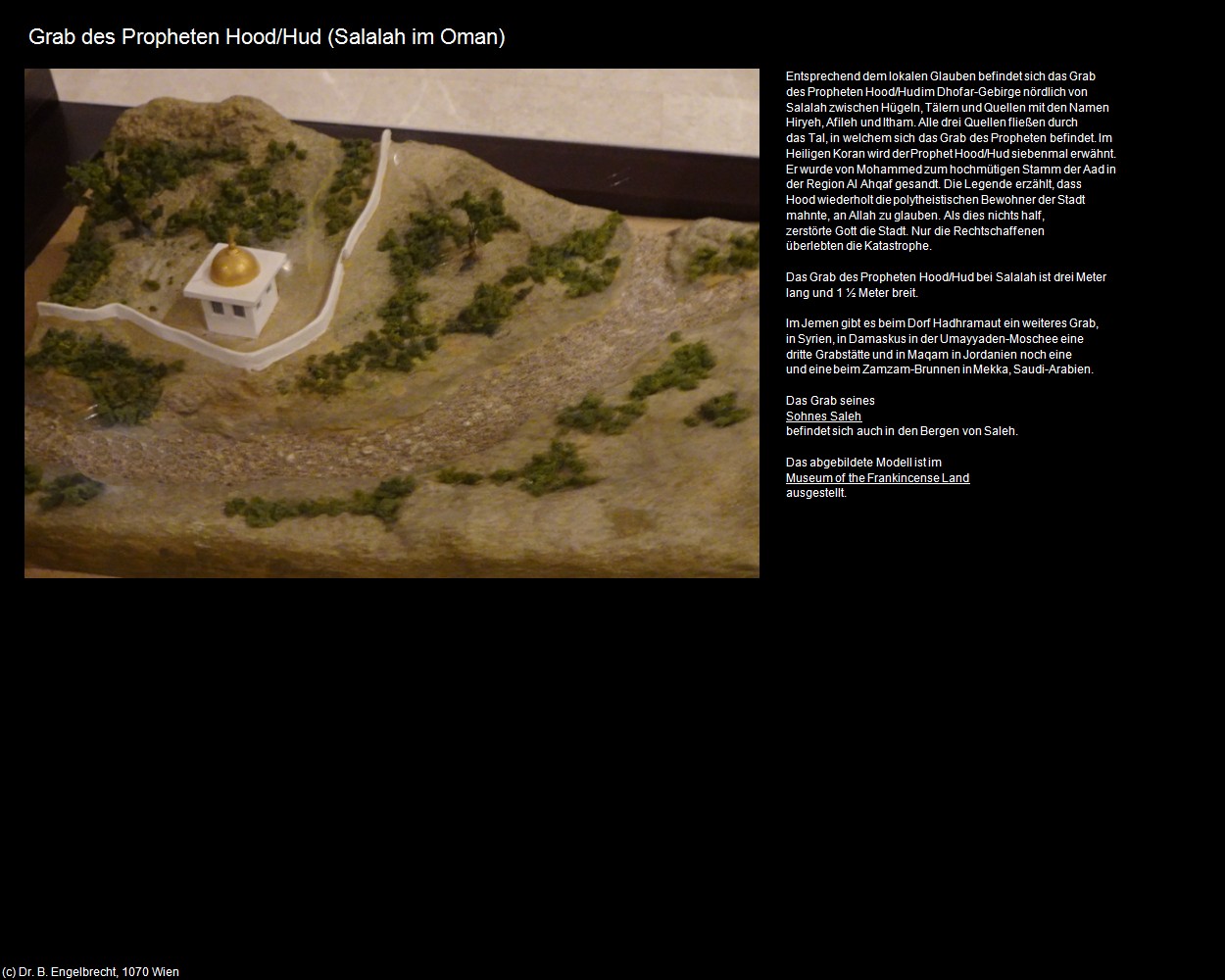 Grab des Propheten Hood/Hud (Salalah im Oman) in Kulturatlas-Arab.Emirate+Oman(c)B.Engelbrecht