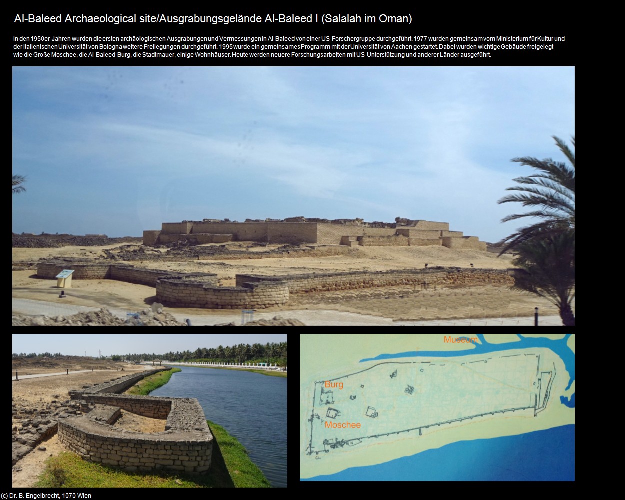 Ausgrabungsgelände Al-Baleed I (Salalah im Oman) in Kulturatlas-Arab.Emirate+Oman