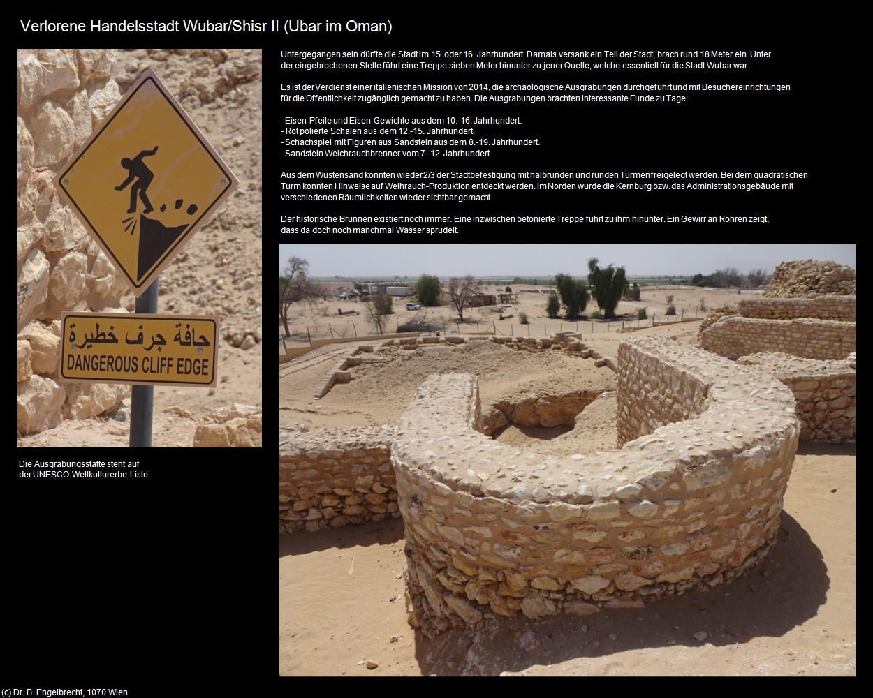 Verlorene Handelsstadt Wubar/Shisr II (Ubar im Oman) in Kulturatlas-Arab.Emirate+Oman