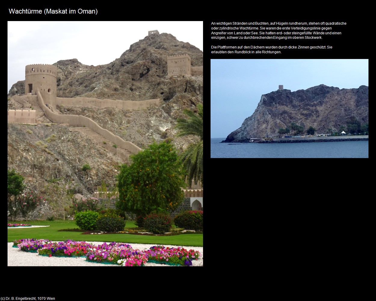 Wachtürme (Maskat im Oman) in Kulturatlas-Arab.Emirate+Oman