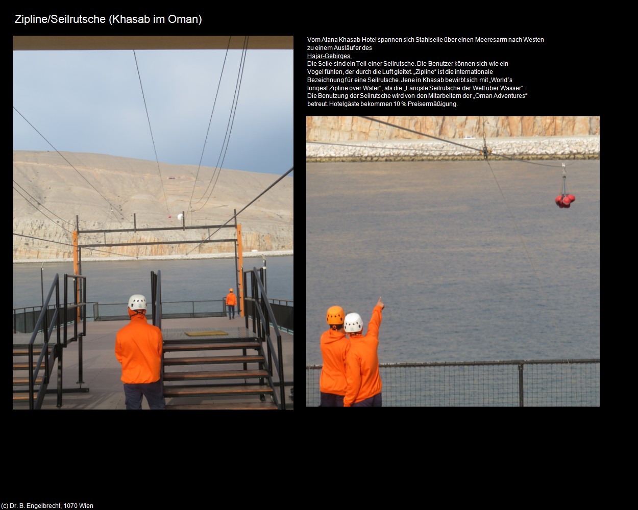 Zipline/Seilrutsche (Khasab im Oman) in Kulturatlas-Arab.Emirate+Oman(c)B.Engelbrecht