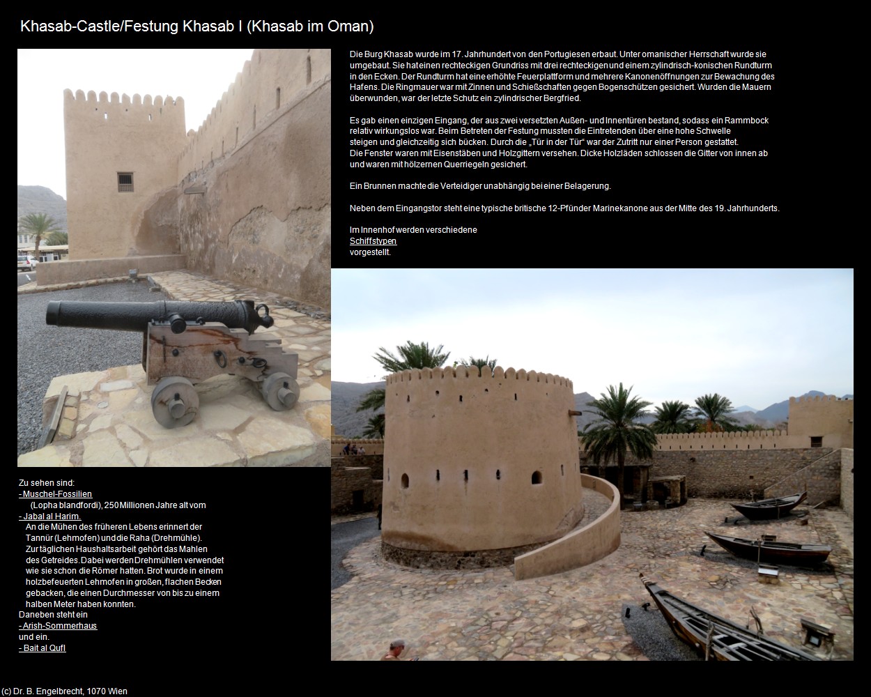 Festung Khasab I (Khasab im Oman) in Kulturatlas-Arab.Emirate+Oman(c)B.Engelbrecht