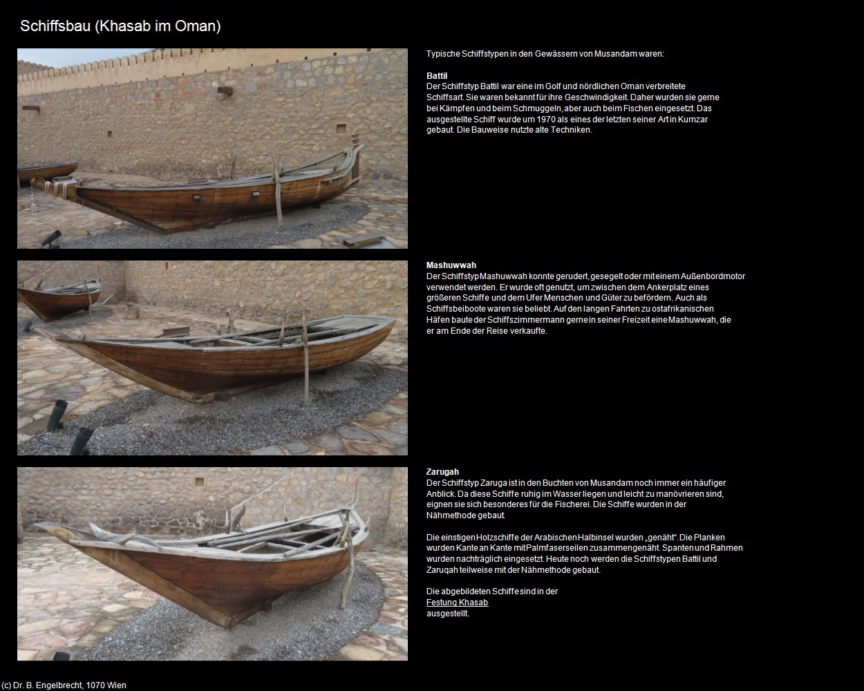 Schiffsbau (Khasab im Oman) in Kulturatlas-Arab.Emirate+Oman(c)B.Engelbrecht