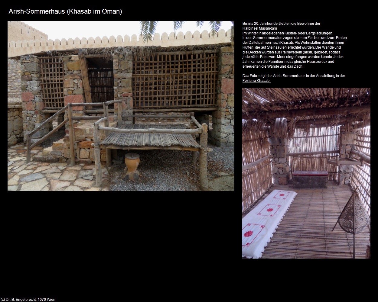 Arish-Sommerhaus (Khasab im Oman) in Kulturatlas-Arab.Emirate+Oman(c)B.Engelbrecht