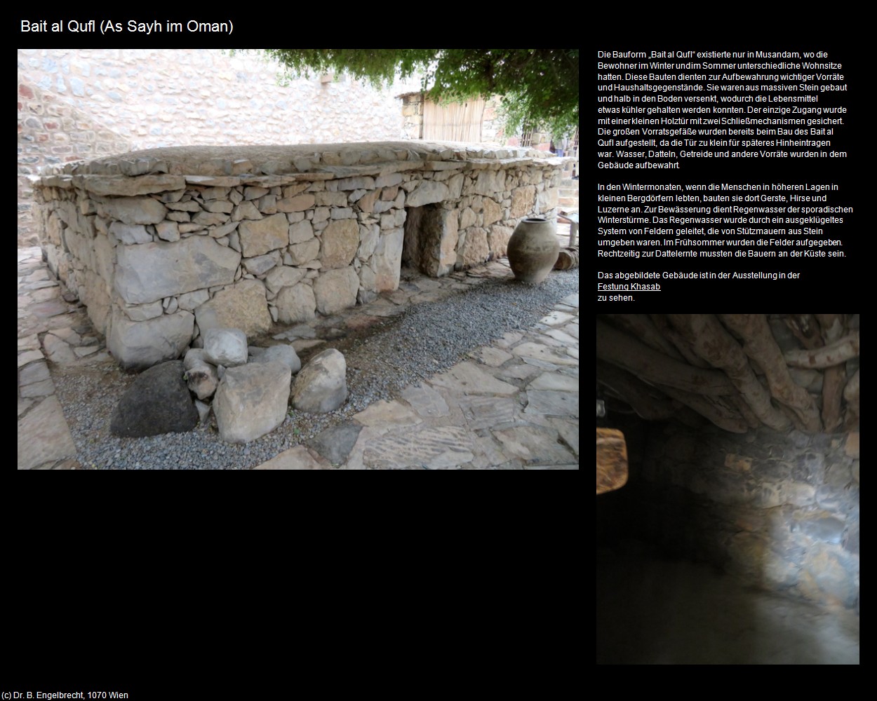 Bait al Qufl (As Sayh im Oman) in Kulturatlas-Arab.Emirate+Oman(c)B.Engelbrecht