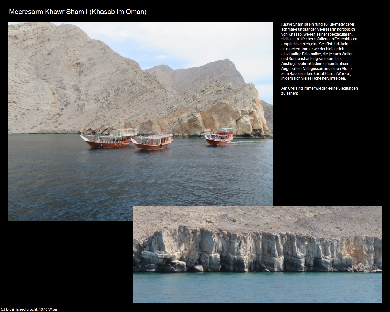 Meeresarm Khawr Sham I (Khasab im Oman) in Kulturatlas-Arab.Emirate+Oman