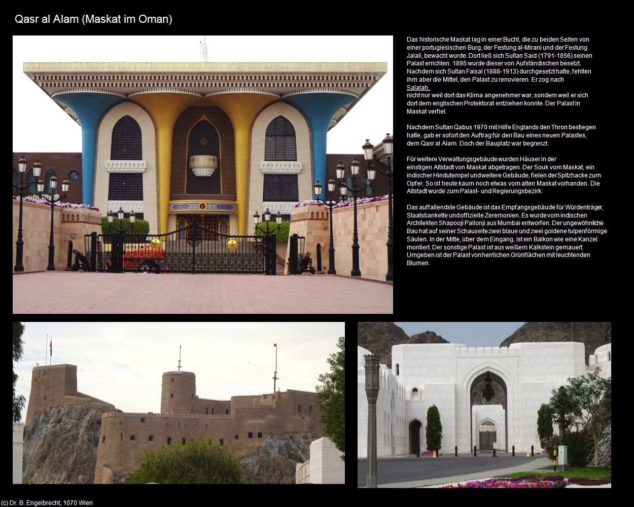 Qasr al Alam (Maskat im Oman) in Kulturatlas-Arab.Emirate+Oman(c)B.Engelbrecht