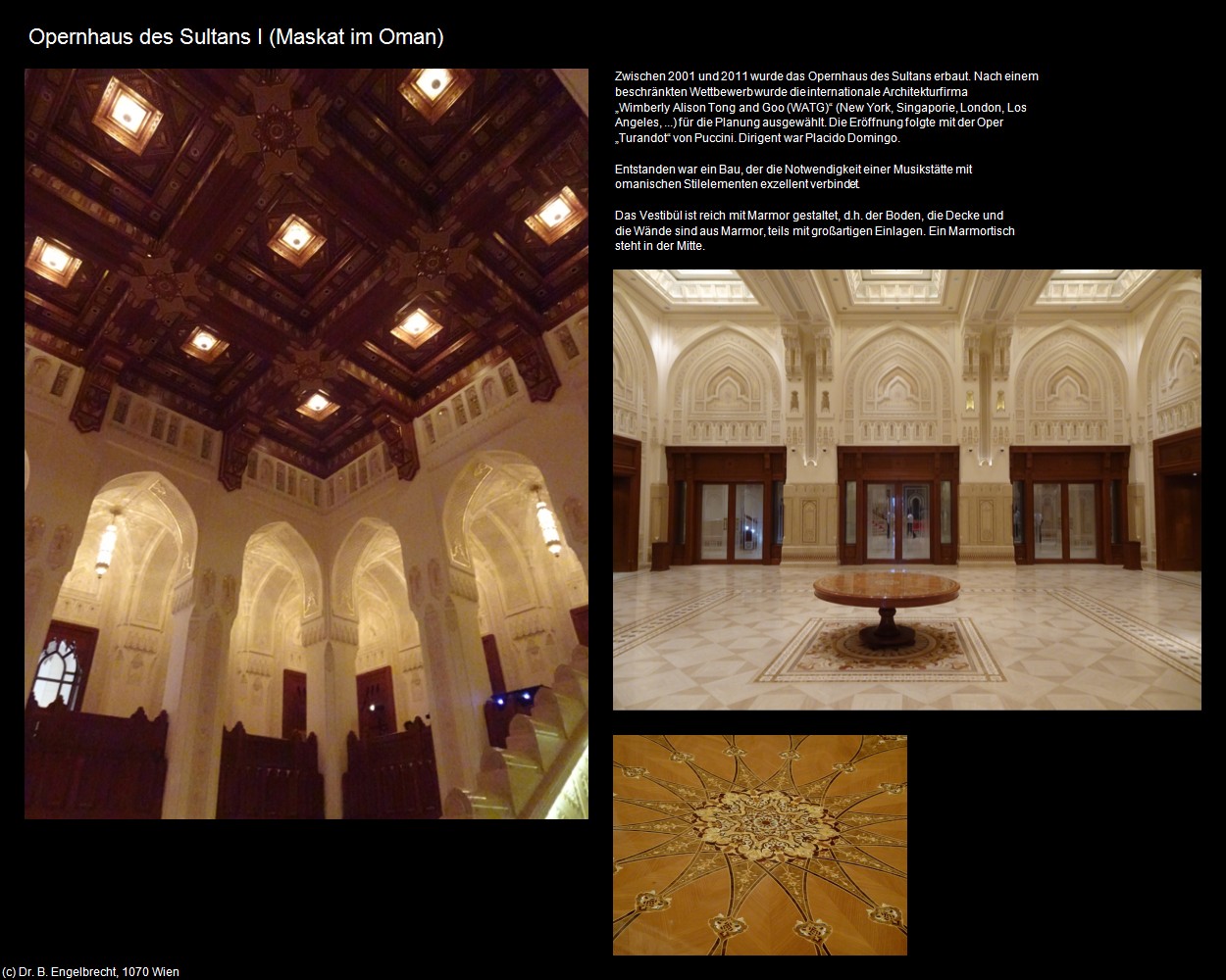 Opernhaus des Sultans I (Maskat im Oman) in Kulturatlas-Arab.Emirate+Oman