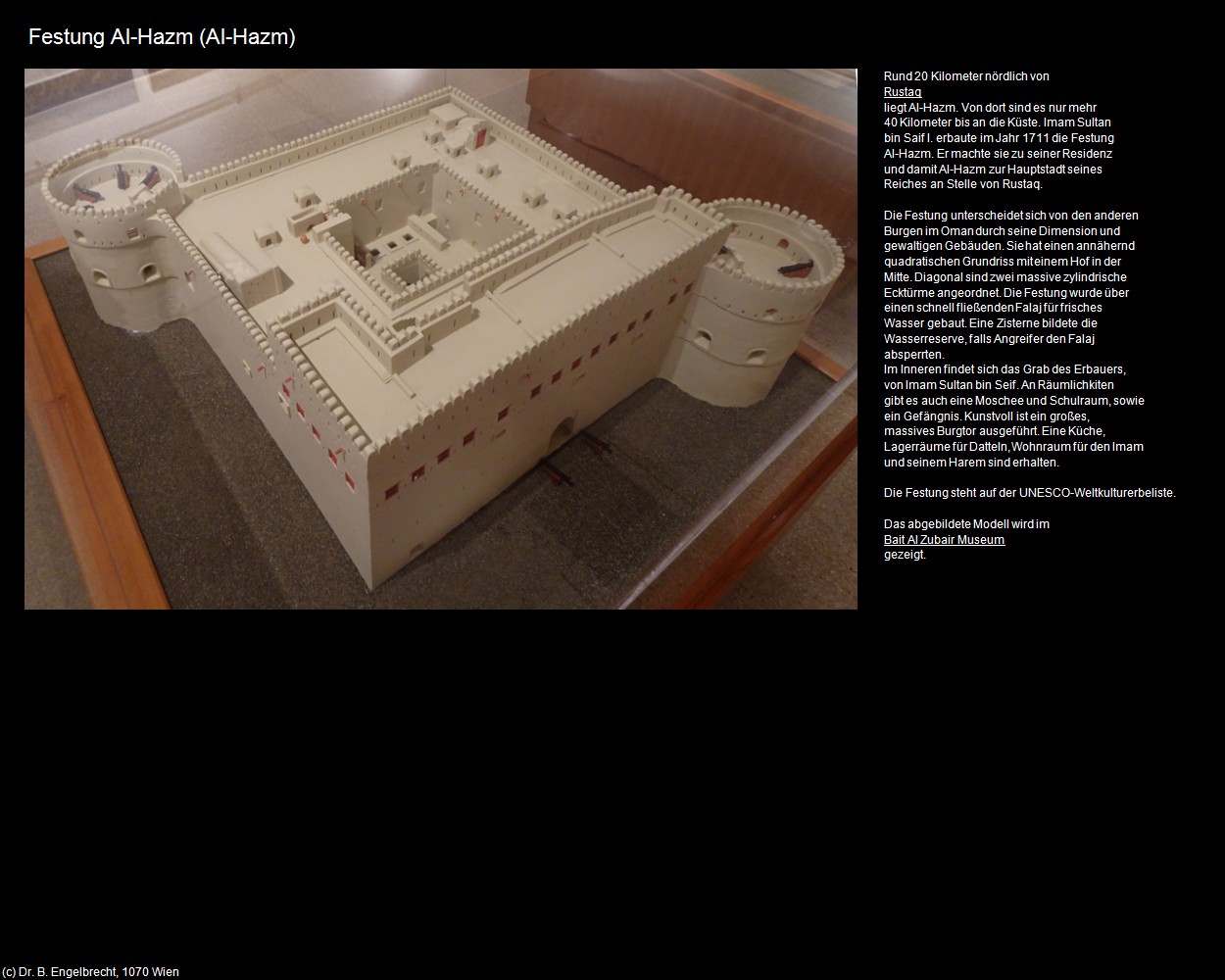 Festung Al-Hazm (Al-Hazm) in Kulturatlas-Arab.Emirate+Oman(c)B.Engelbrecht