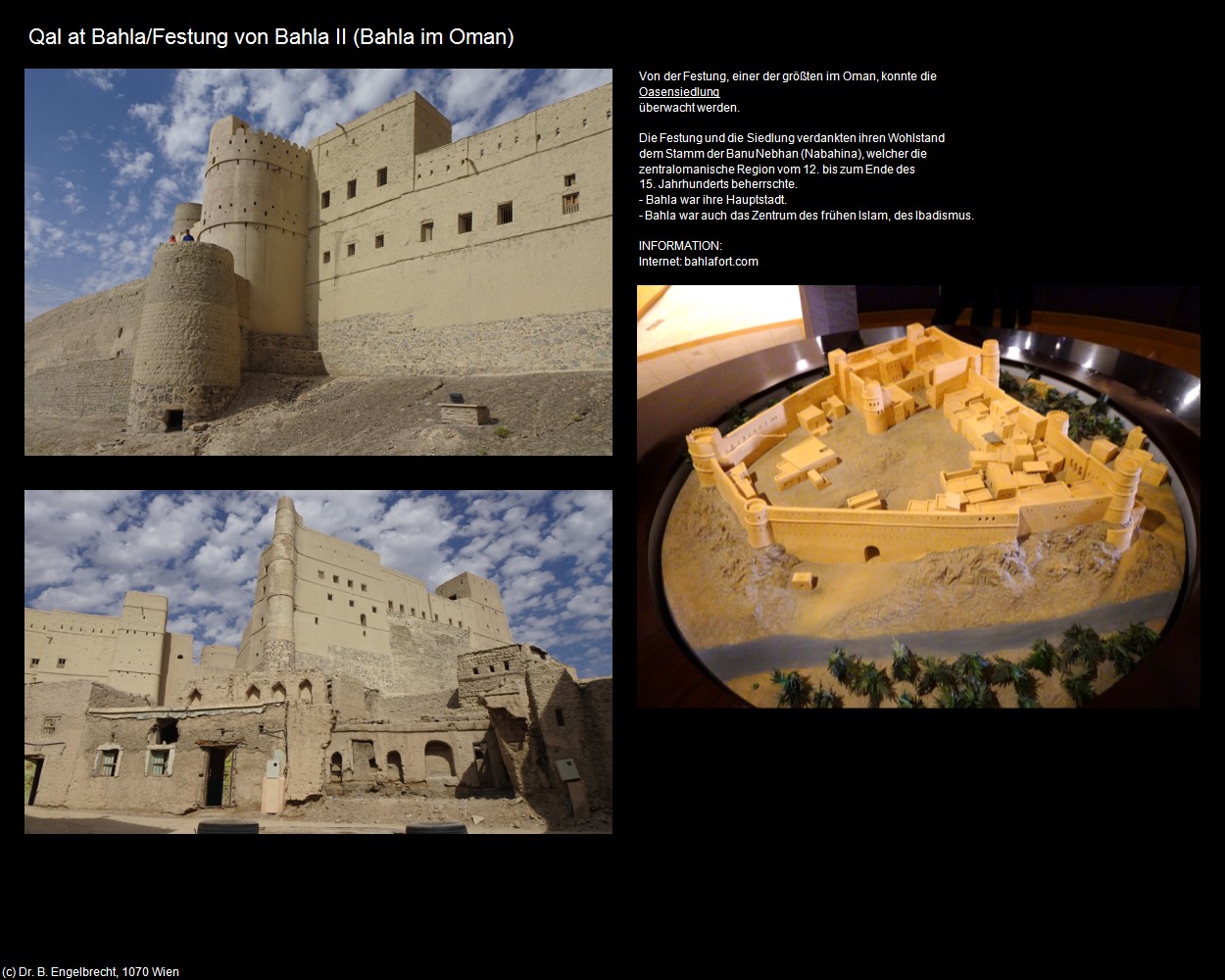 Festung von Bahla II (Bahla im Oman) in Kulturatlas-Arab.Emirate+Oman(c)B.Engelbrecht