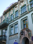 Häuserfassaden (Nowy Sacz/Neu Sandez)