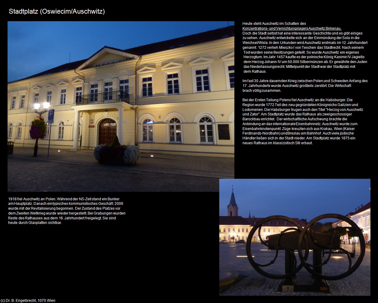 Stadtplatz (Oswiecim/Auschwitz) in Kulturatlas-POLEN-Galizien(c)B.Engelbrecht